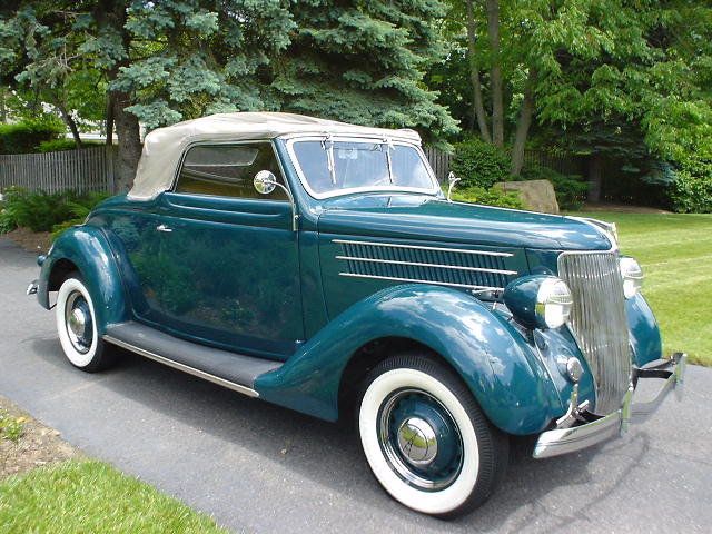 1936 Ford convertible with rumble seat #4